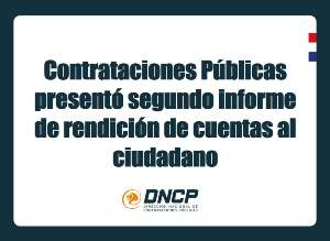 Imagen de la noticia: Contrataciones Públicas presentó segundo informe de rendición de cuentas al ciudadano