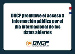 Imagen de la noticia: DNCP promueve el acceso a información pública por el día internacional de los datos abiertos