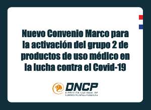 Imagen de la noticia: Nuevo Convenio Marco para la activación del grupo 2 de productos de uso médico en la lucha contra el Covid-19