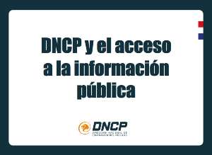 Imagen de la noticia: DNCP y el acceso a la información pública
