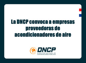 Imagen de la noticia: La DNCP convoca a empresas proveedoras de acondicionadores de aire 