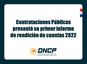 Imagen de la noticia: Contrataciones Públicas presentó su primer informe de rendición de cuentas 2022