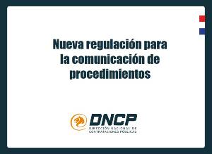 Imagen de la noticia: Nueva regulación para la comunicación de procedimientos. 