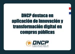 Imagen de la noticia: DNCP destaca en aplicación de innovación y transformación digital en compras públicas