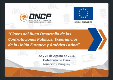 Imagen de la noticia: DNCP y Unión Europea organizan Seminario Internacional sobre contrataciones públicas